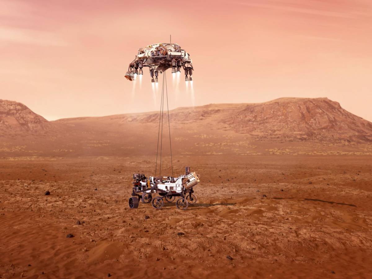 La NASA aterrizó en Marte con el vehículo explorador Perseverance